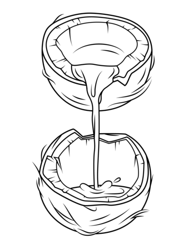 Coconut Milk Coloring Page